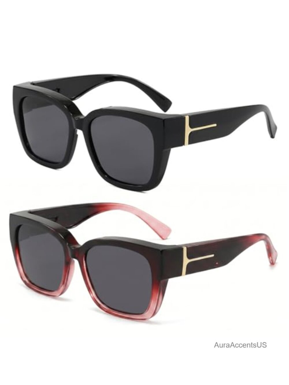 2-Pack Polarized Over-Glasses Sunglasses Oversized Fit Over Frames